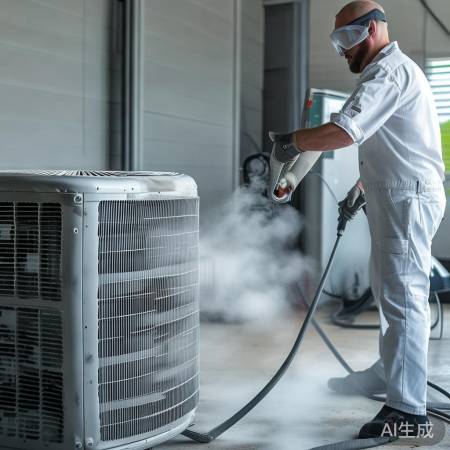 同益热水器空气能专业服务热线讲解←高温蒸汽清洗空气能水箱:高效清洁新选择