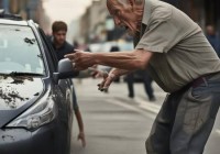 老人掏剪刀划车，车主抓现行！真相竟是这样...