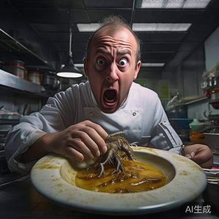 老板吞虫惊曝食品安全