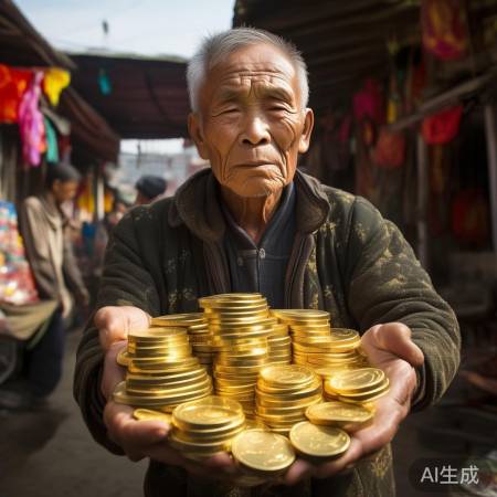 大爷买黄金,小李也买金