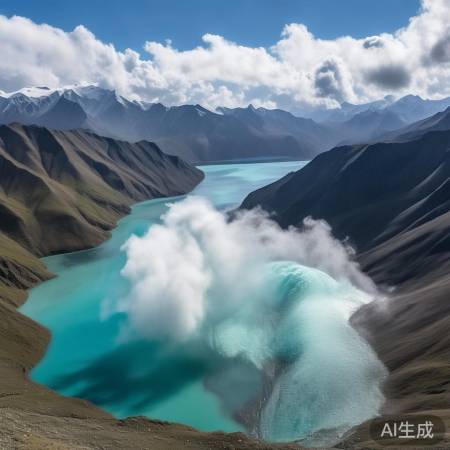 高原蓝宝石爆发瞬间