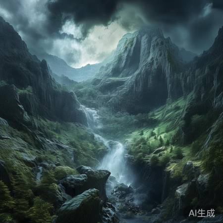 “吉隆普热普强藏布泄洪美景”
