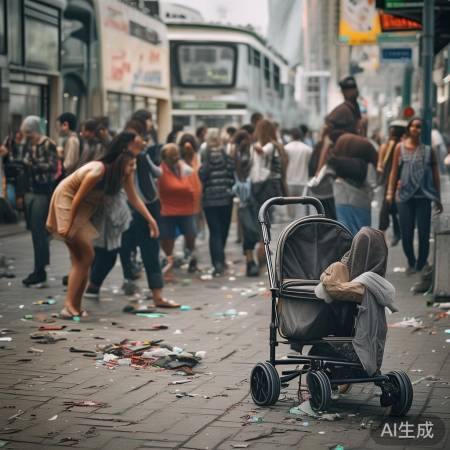 粗心家长遗落婴儿站台