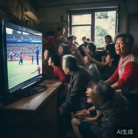 热心大妈热议亚运乒乓决赛