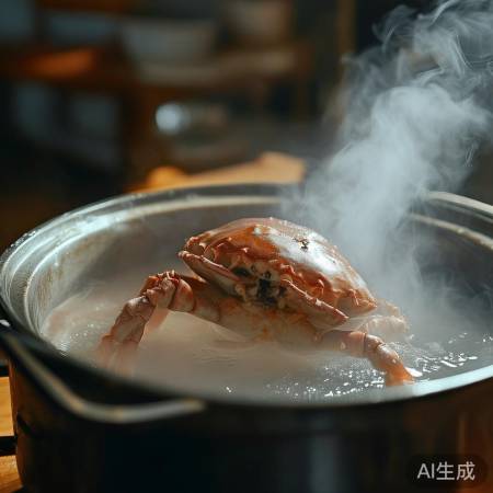 “蒸螃蟹要蒸透，防中毒”