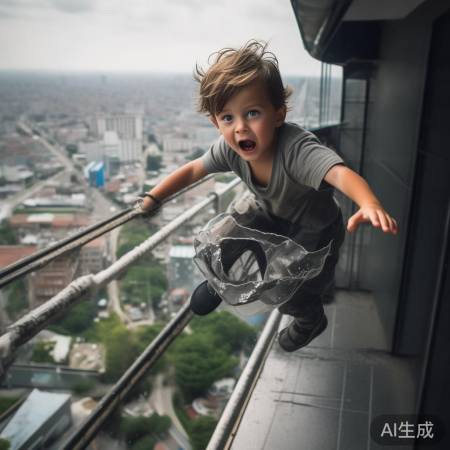 3岁男童坠楼雨棚奇迹