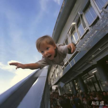 三岁男孩意外坠落，雨棚救星奇迹