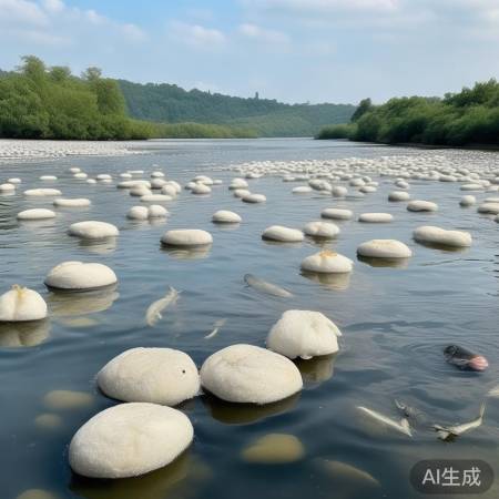 江面馒头泛滥，鱼儿饱食厌腻