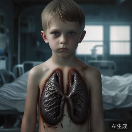 少年20年烟龄，肺黑惊悚